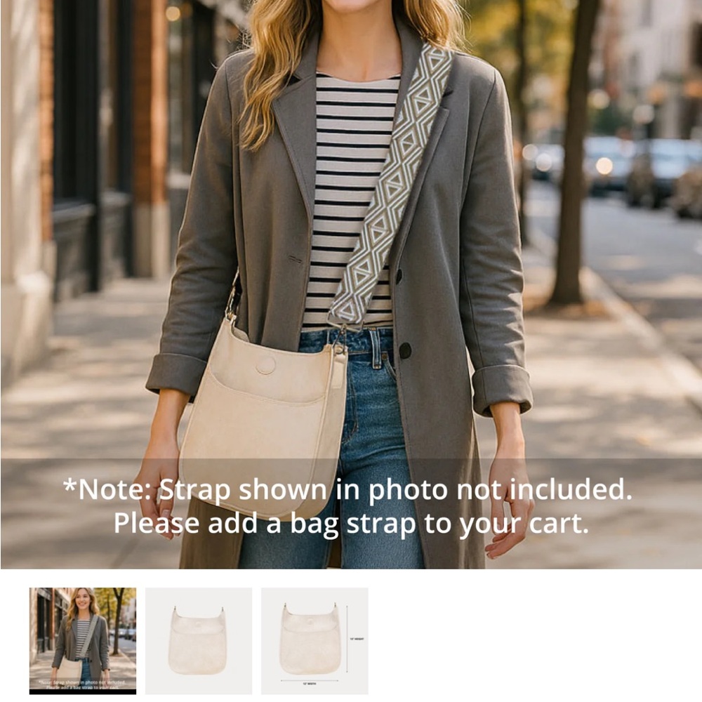 Classic Vegan Messenger Bags - Picture 6 of 6